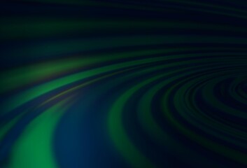 Obraz premium Dark Green vector background with liquid shapes.