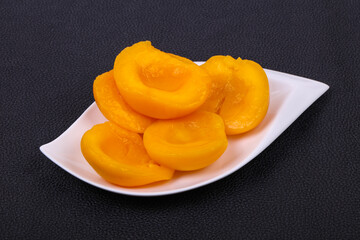 Sweet marinated peach