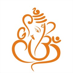 Ganesha, Hindu wedding card, royal Rajasthan, India	 - obrazy, fototapety, plakaty