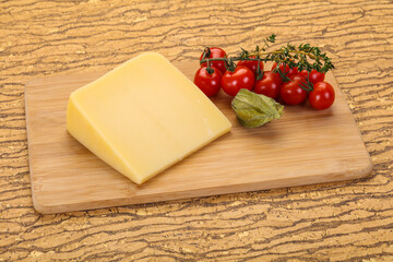 Hard parmesan cheese piece