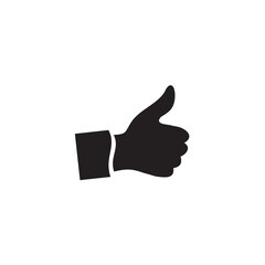 good rate logo with hand thumb up design template