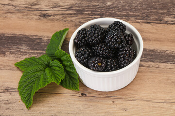 Sweet tasty ripe Blackberry heap