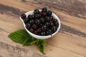 Fresh ripe sweet black currant