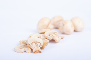 Sliced mushrooms