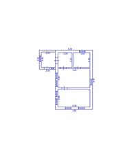 Floor Plan. Apartment Blueprint with Construction Elements. House Project. Floorplan.