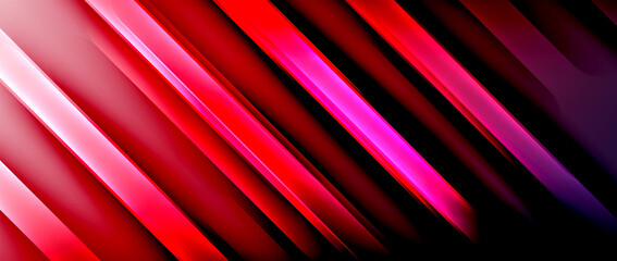 Bright gradient neon lines abstract background