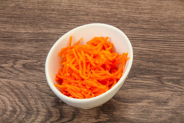 Korean carrot in the bowl