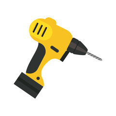 electric drill tool flat style icon