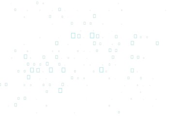 Light Blue, Green vector background with circles, rectangles.