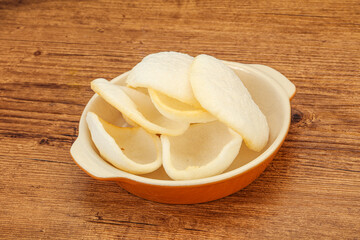 Asian cusine - homemade prawn chips