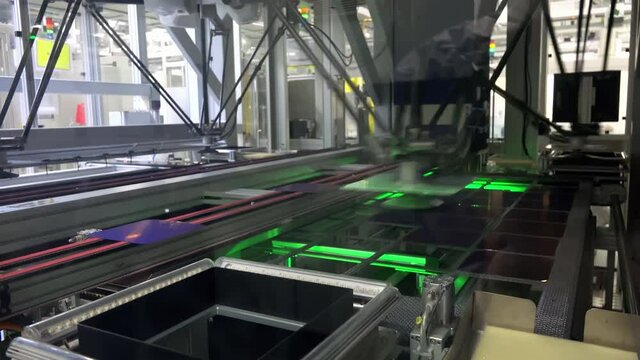 Delta Robot Pick and Place System Handling Silicon Solar Cells with Optical Inspection on Automated Photovoltaic Production Line
