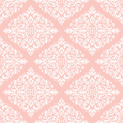Orient classic pattern. Seamless abstract background with vintage white elements. Orient background. Ornament for wallpaper and packaging