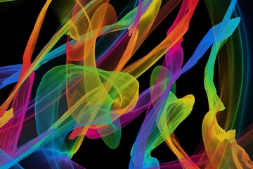 abstract decorative rainbow colors