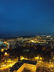 night view of barcelona spain