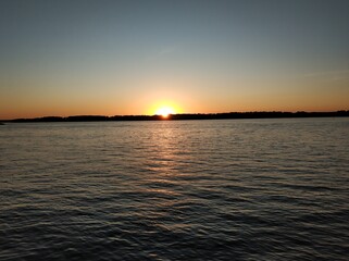 Obraz premium sunset over the sea