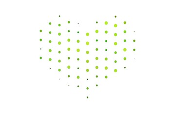 Light Green vector template with circles.