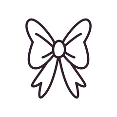 party bowtie line style icon vector design