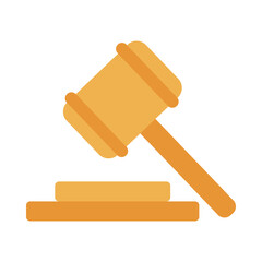 gavel judge flat style icon