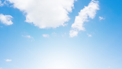 Obraz premium Background sky gradient blue , Bright and enjoy your eye with the sky refreshing in Phuket Thailand.