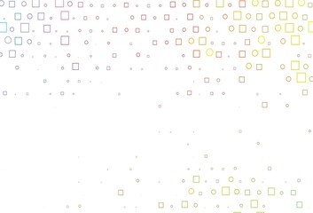 Light Green, Red vector pattern with spheres, squares.