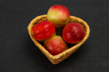 Sweet tasty fresh ripe apricots