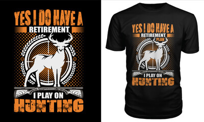 hunting t shirt design vector