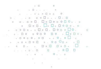 Light Multicolor, Rainbow vector cover with circles, cubes.