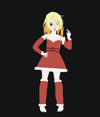 The Anime girl for christmas