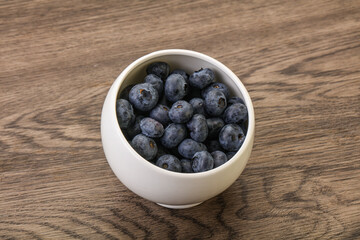Ripe sweet tasty blueberries heap