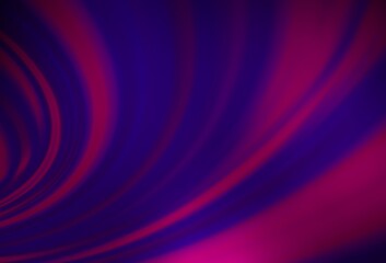 Dark Purple vector pattern with curved circles.