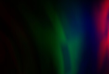 Dark Multicolor, Rainbow vector background with liquid shapes.