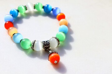multicolored gemstone bracelet