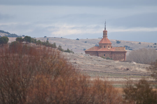 Virgen de los Olmos hermitage. Tornos. Teruel. Aragon Spain.