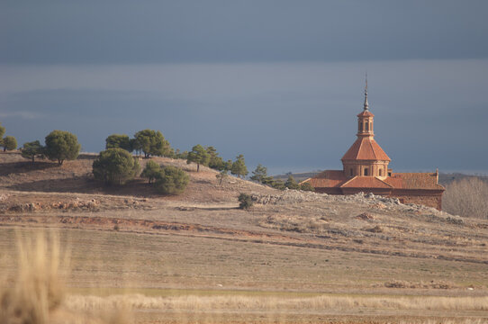 Virgen de los Olmos hermitage. Tornos. Teruel. Aragon Spain.