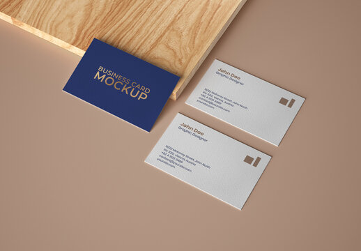Premium Business Card Mockup for Vehicle Branding and Fleet Design