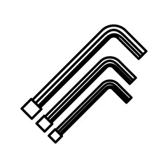 bristol keys set tools line style icon