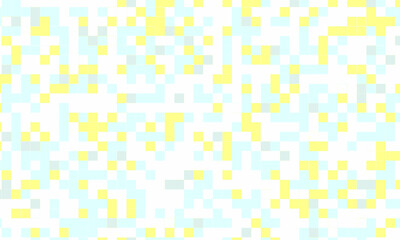 Abstract square pixel mosaic colorful background geometric seamless pattern in pastel colors. 8 bit