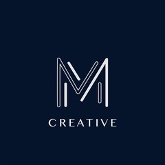 Simple Modern M Letter Logo, Monogram Vector Logo Template Design © SimpenArt