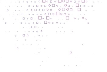 Light Purple vector template with spots, rectangles.