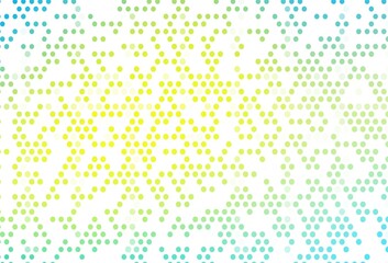 Light Blue, Yellow vector layout with circle shapes.