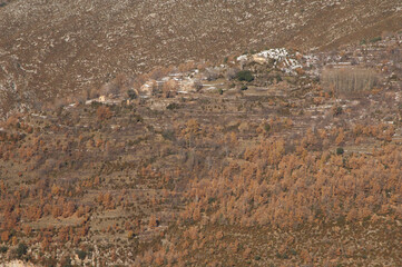Fototapeta premium Village of Sercue in the Pyrenees. Huesca. Aragon. Spain.