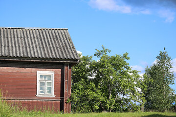 village house for a relaxing holiday in summer, natural background