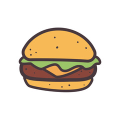 hamburger line and fill style icon vector design
