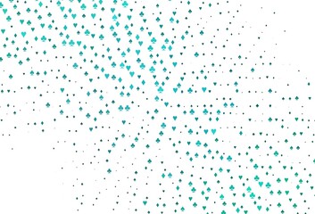 Light BLUE vector background with cards signs.