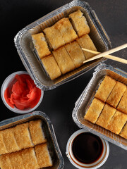 set rolls. traditional Asian cuisine
