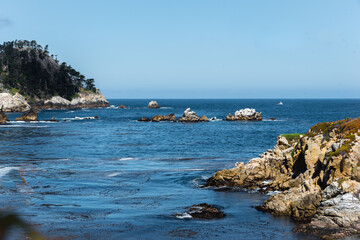Fototapeta na wymiar coast of the sea, Point Lobos State Natural Reserve, Canifornia