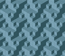 Abstract seamless cubes background