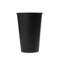 Takeaway paper coffee cup isolated on white