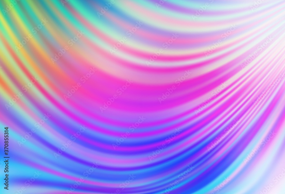 Poster light multicolor, rainbow vector pattern with lamp shapes.