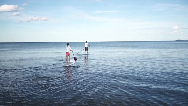 Stand Up Paddle Boarding on Lake Superior in Northern Michigan 